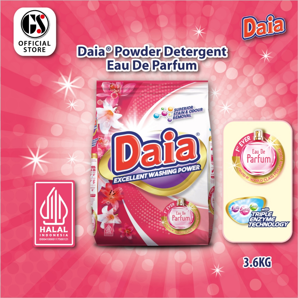DAIA Powder Detergent Eau De Parfum 3.6kg | Shopee Malaysia