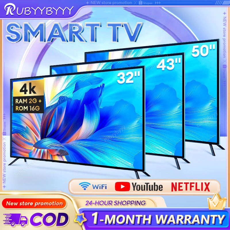 Smart TV 4k Android TV 12 1080P Digital TV 1K FHD 32 inch 43 inch 3D ...