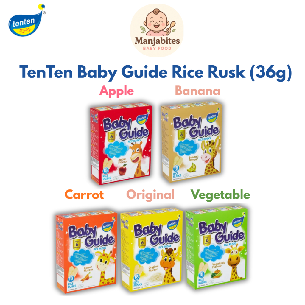 Tenten Baby Guide Rice Rusks Baby Kids Snack (6 Months and Above ...