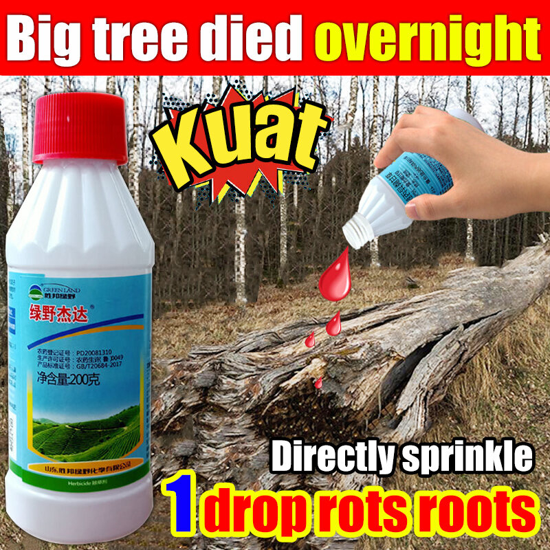 Heavy Duty Root Kill Weed Killer Safe for Soil Powerful Concentrate for ...