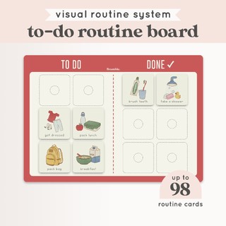 Bramble – To-Do Visual Board + Routine Packs | Visual Schedule for Kids ...