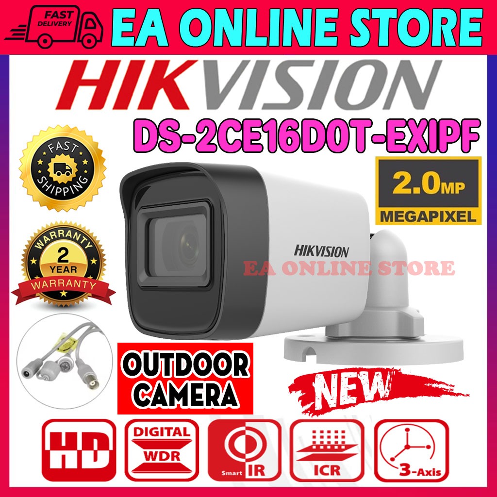 HIKVISION 2MP 1080P Full HD Outdoor IR Bullet TVI Camera HIK DS ...