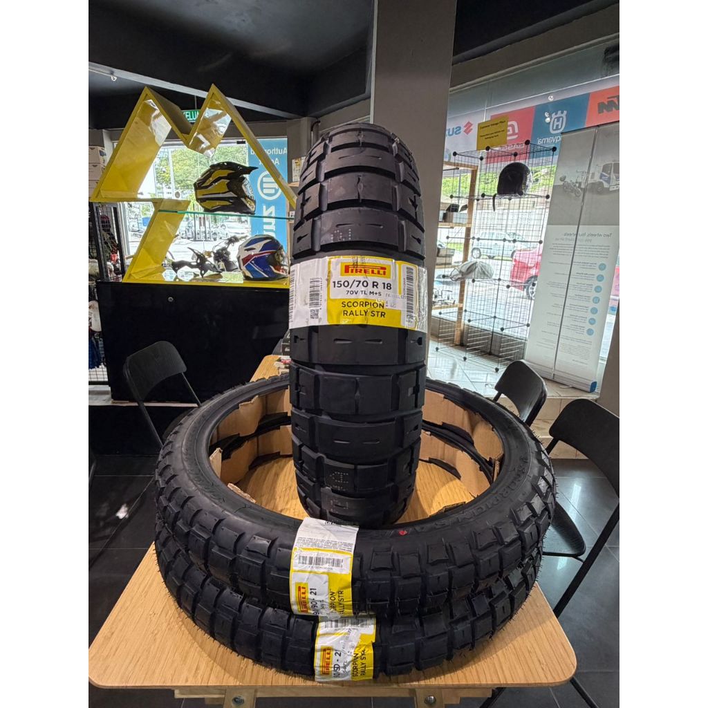 PIRELLI Scorpion Rally STR NEW 2025 90/90-21 150/70-18 | Shopee
