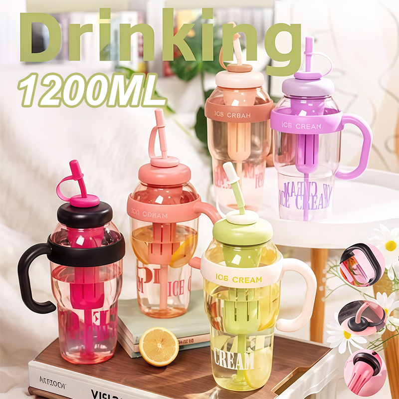 1200ml Ice Cream Water Cup Bottle Botol Minuman Air Besar Outdoor ...