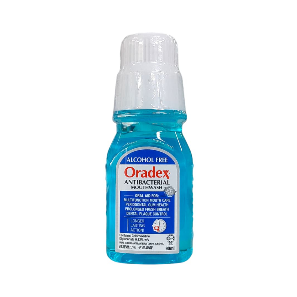 Oradex Antibacterial Mouthwash 90ml (Alcohol-Free | Halal | Oral Care ...