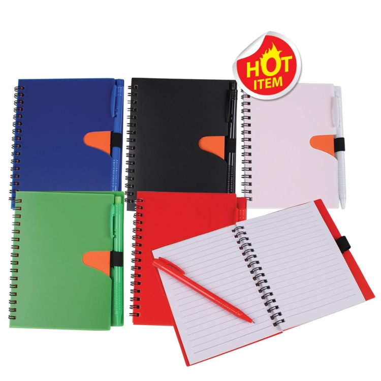 A6 Notebook With Pen 50 sheets PVC Cover | Buku Nota Kecil | Buku Nota ...