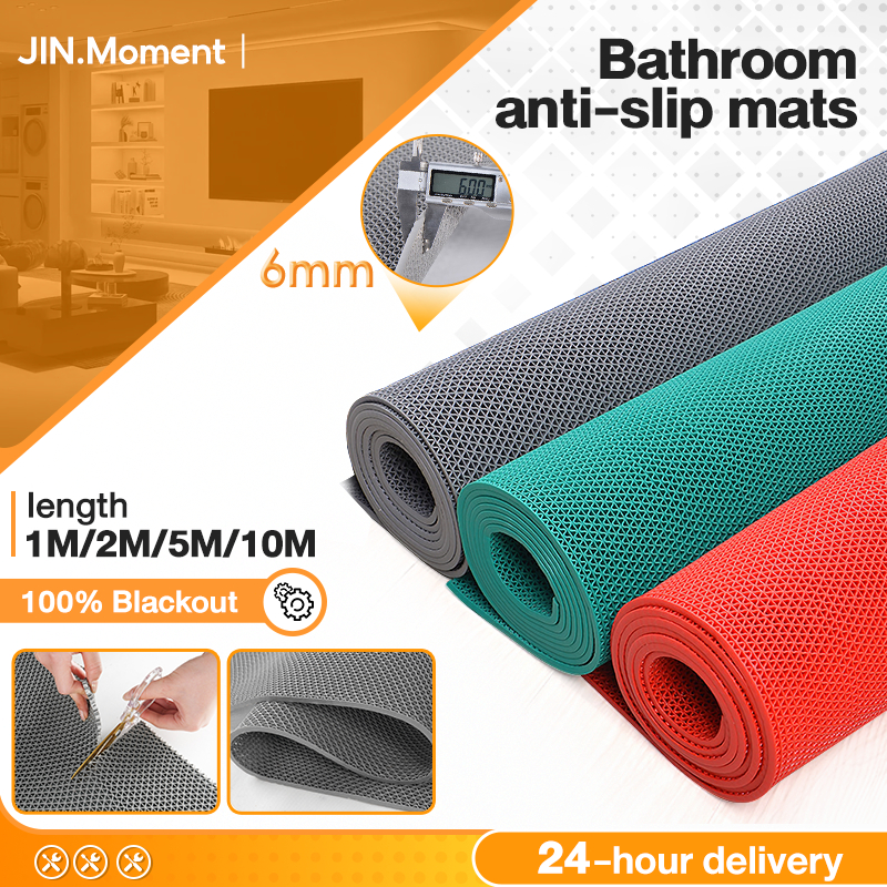 PVC Anti Slip Bathroom Kitchen Toilet Floor Mat Pelapik Bilik Air Anti ...