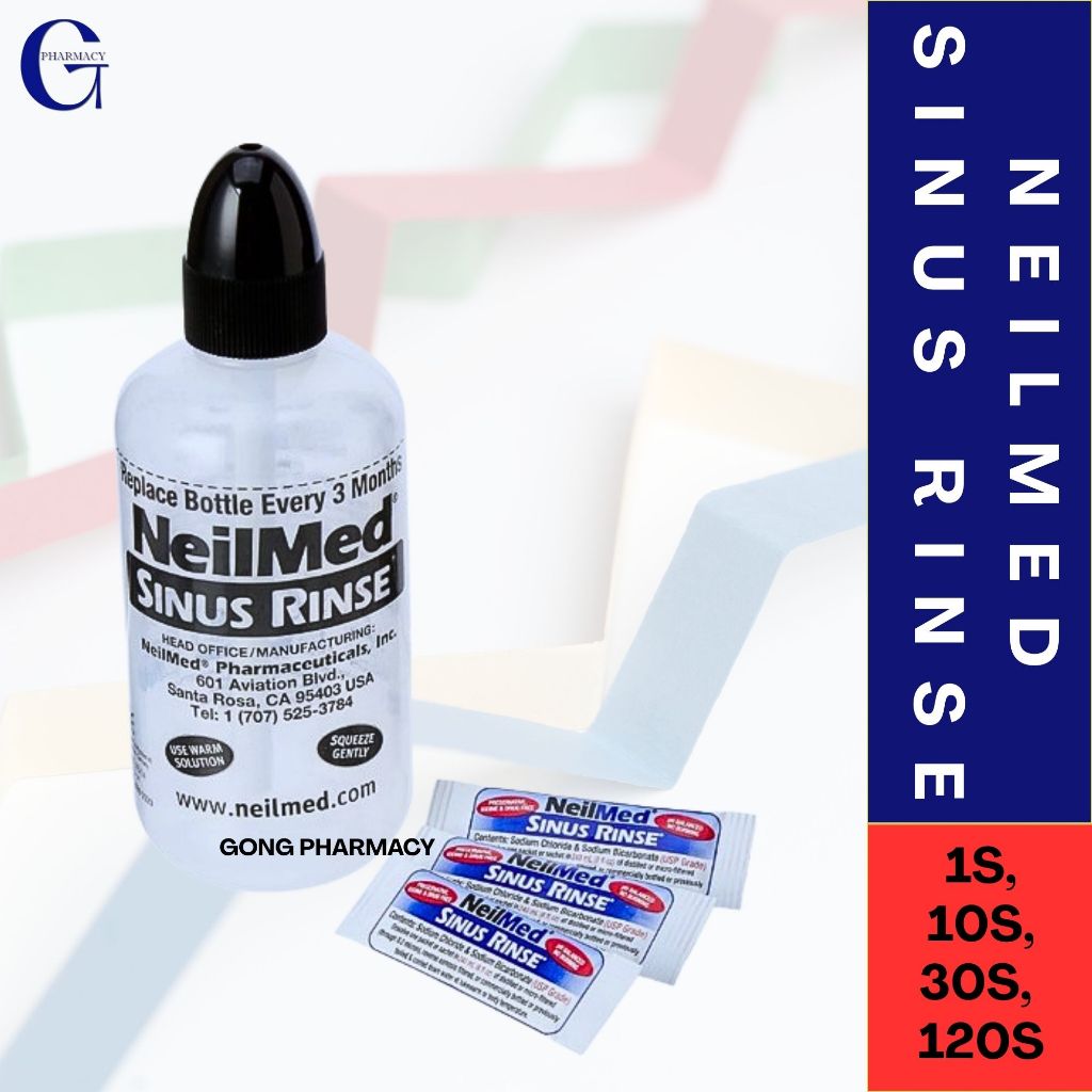 NEILMED SINUS RINSE BOTTLE+10S / BOTTLE+30S / NO BOTTLE 20S / NO BOTTLE ...