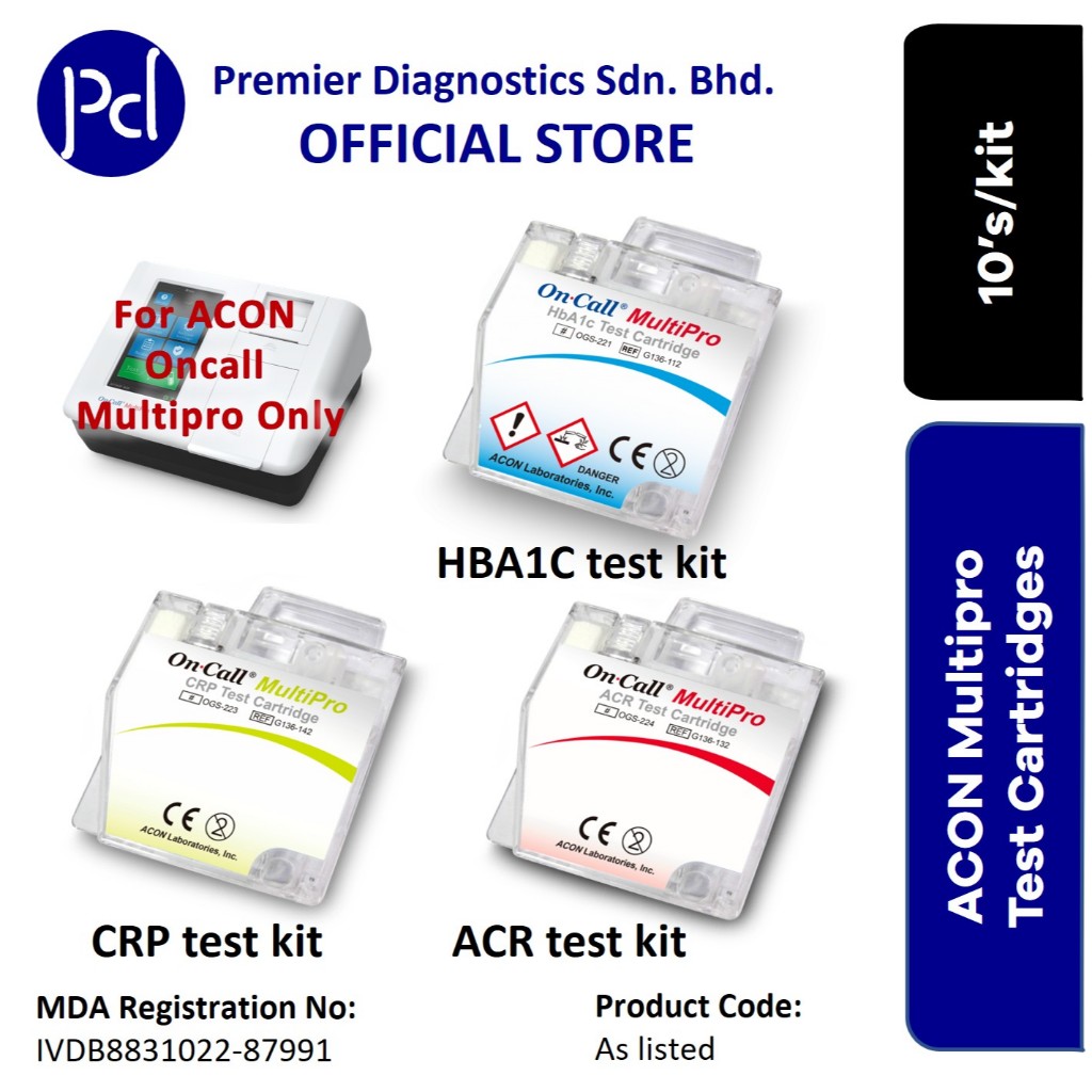ACON On Call Multipro Test Cartridges (10's/kit) | HbA1c | CRP ...