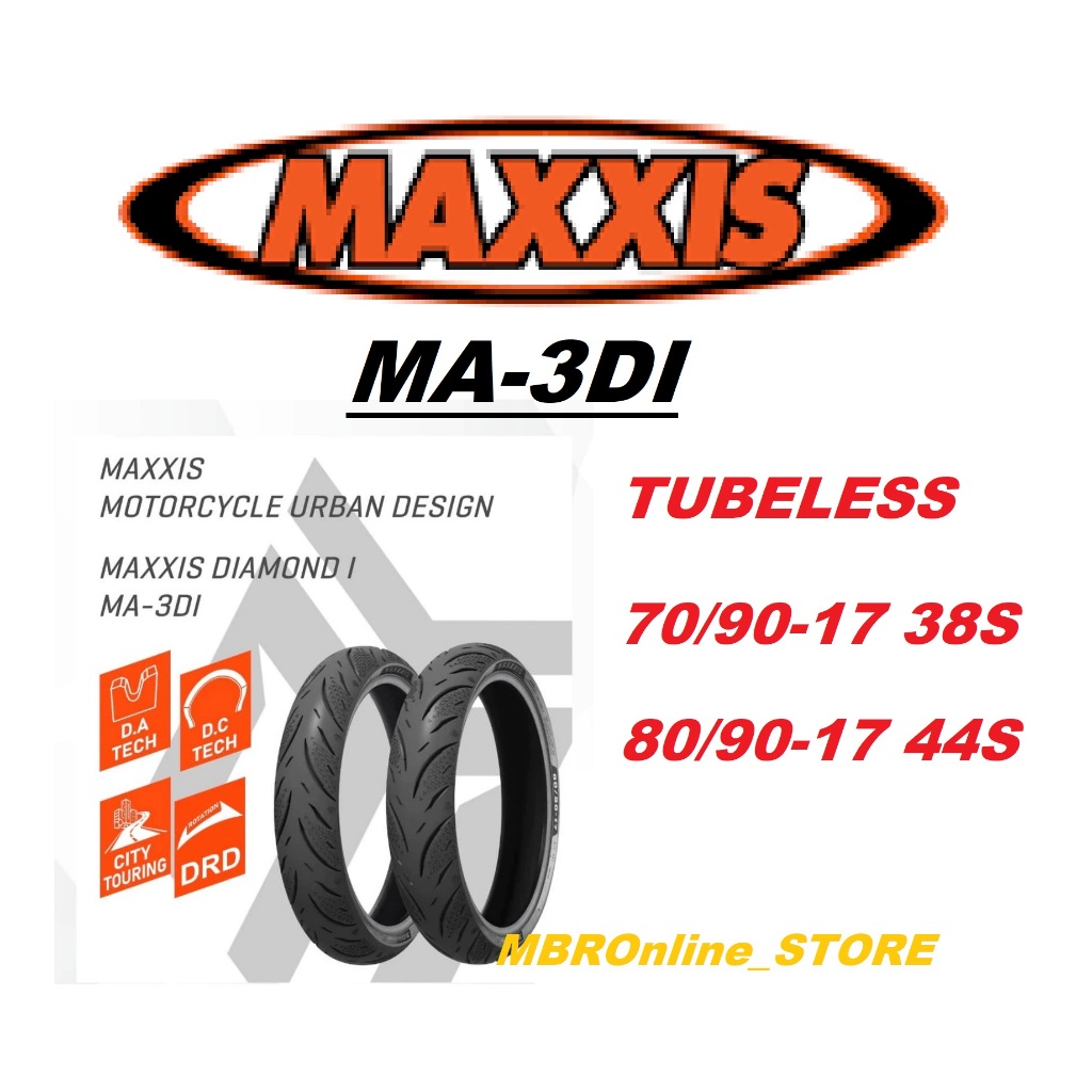Maxxis MA3DI DIAMOND Tubeless 70/90x17 80/90x17 100% Original YEAR 2025 ...