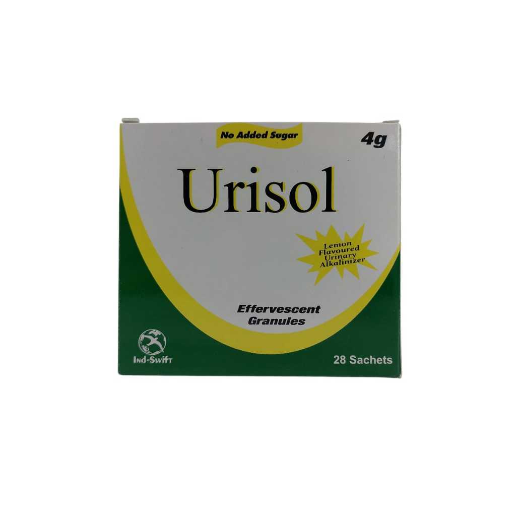 Urisol Effervescent Granules - Lemon Flavour (4g x 28 sachets) Urinary ...