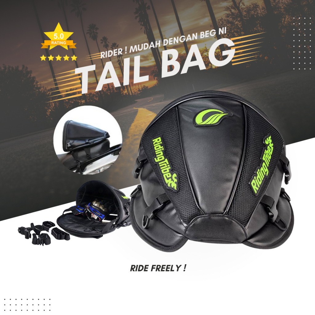 MYRIDER Riding Tribe Motorcycle Riding Bag luggage bag waterproof Tail ...
