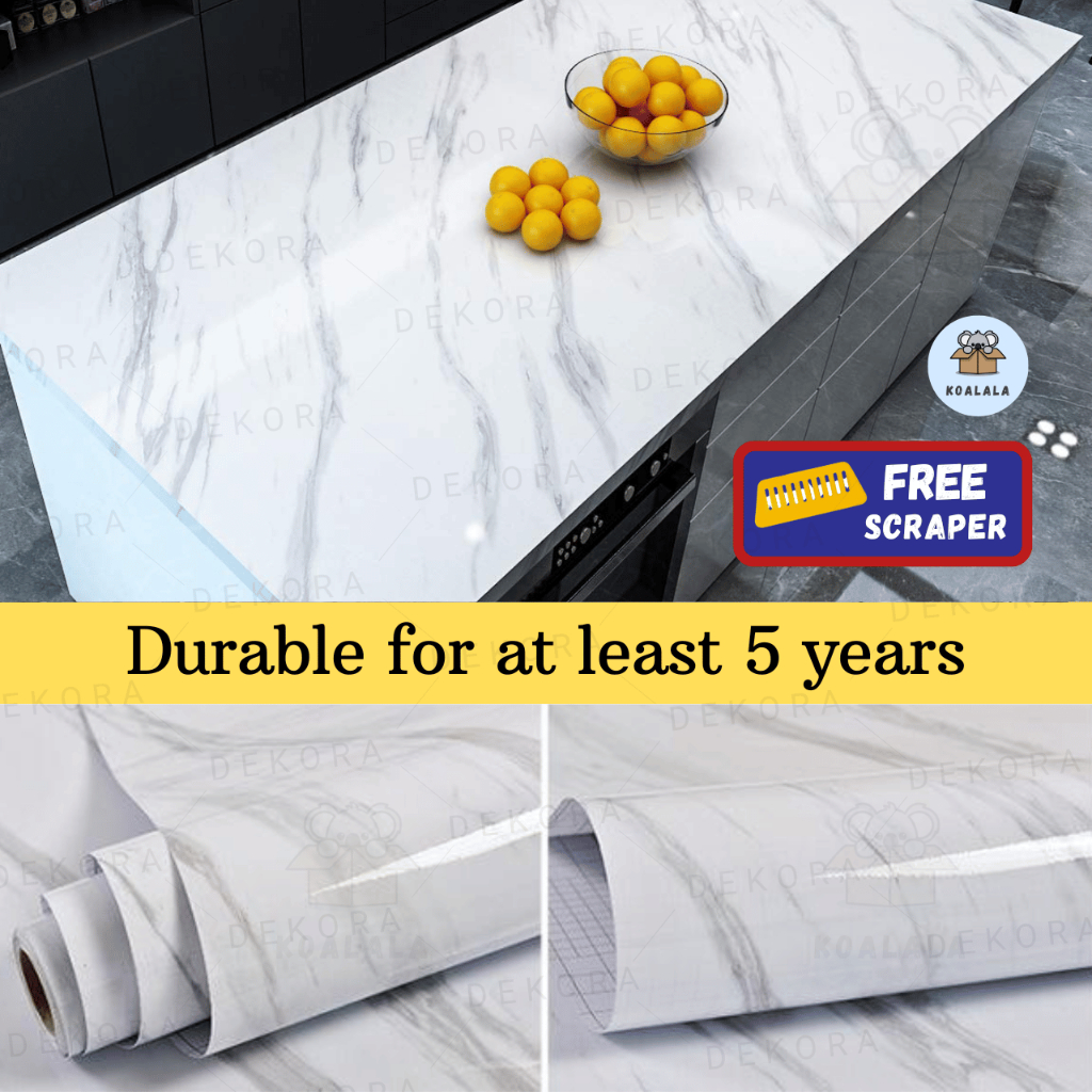 Large Self Adhesive Gorgeous Marble Waterproof Wallpaper Sticker ...
