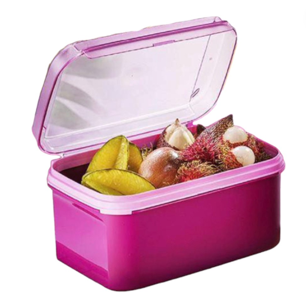 [READY STOCK] ‼️SALE‼️ Tupperware Ezy Rect Keeper (1pc) 4.3L (Pink ...