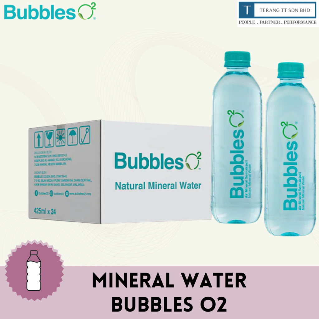 BUBBLES O2 Mineral Water (425ml X 24's) | Shopee Malaysia