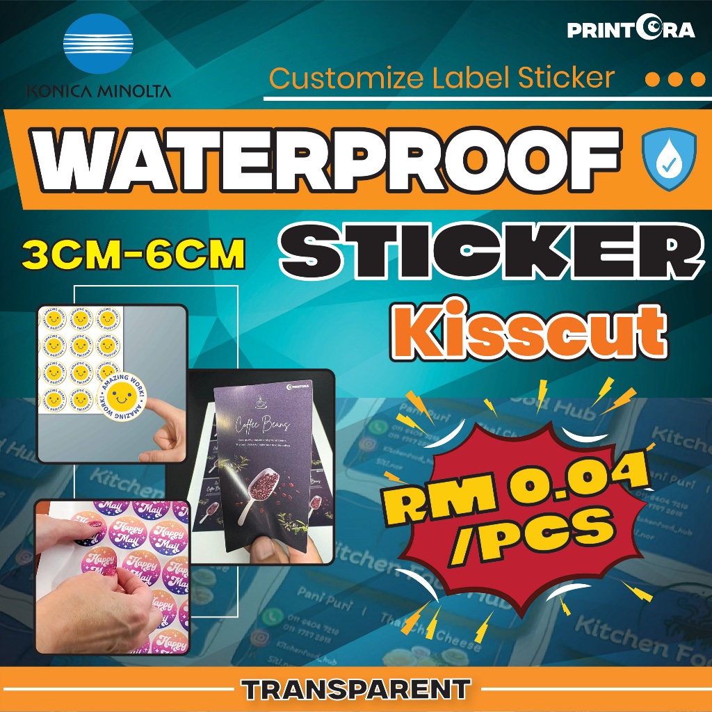 Best Deal. Customize Transparent Waterproof Label Sicker 3cm-6cm ...