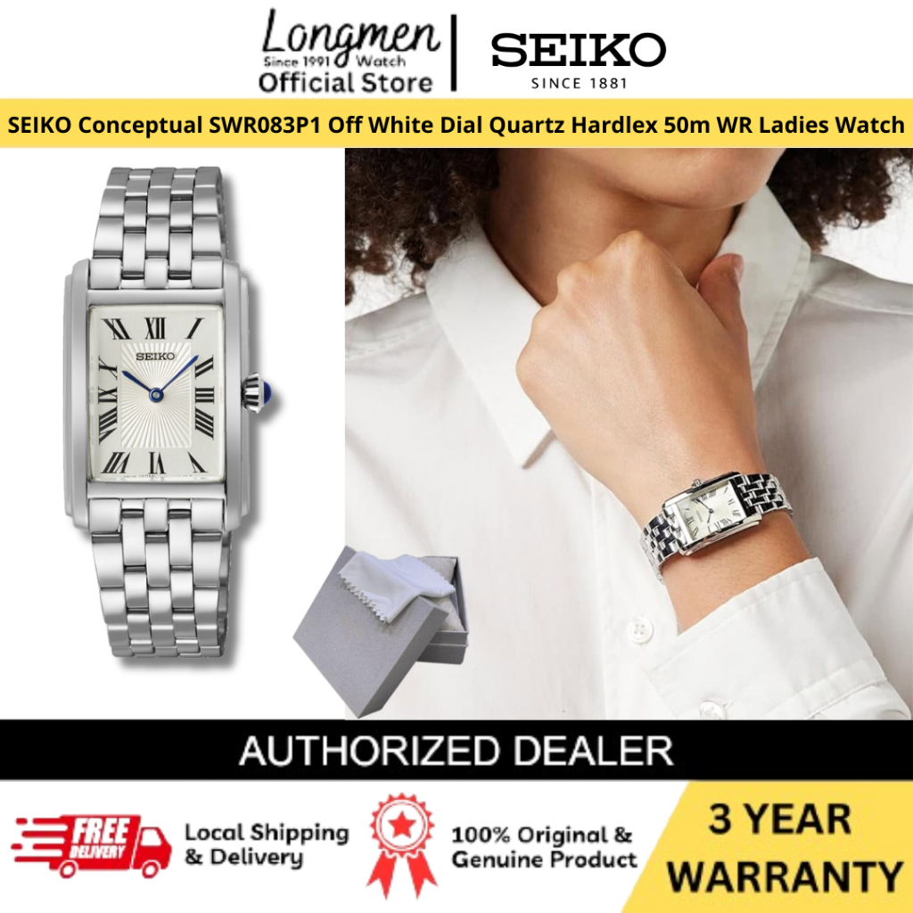 [Klang Longmen] SEIKO Conceptual SWR083P1 Off-White Dial Quartz Hardlex ...