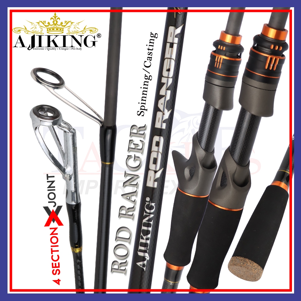 Ajiking Rod Ranger Travel Fishing Rod (5'6ft-7'0ft) Spinning Casting ...