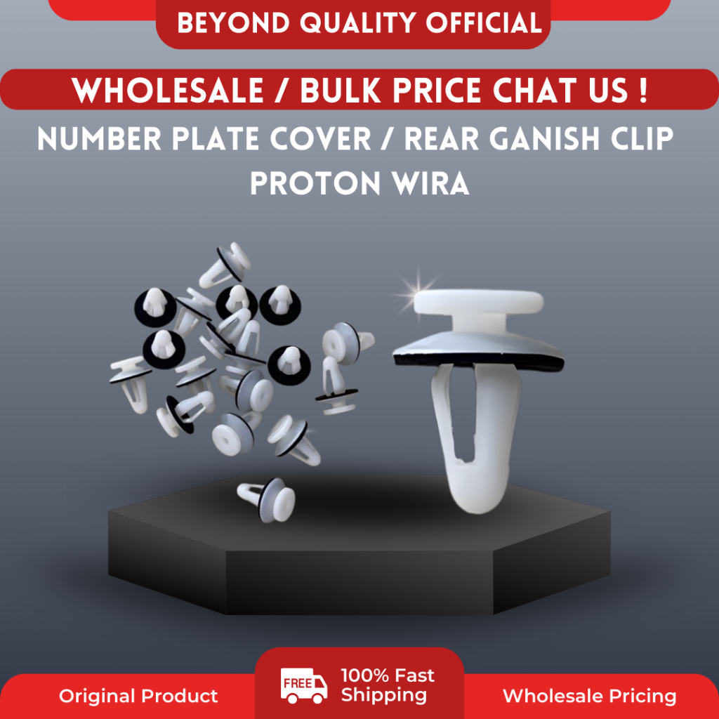 [10pcs / 50pcs / 100pcs] Original Proton Wira Number Plate Cover & Rear ...