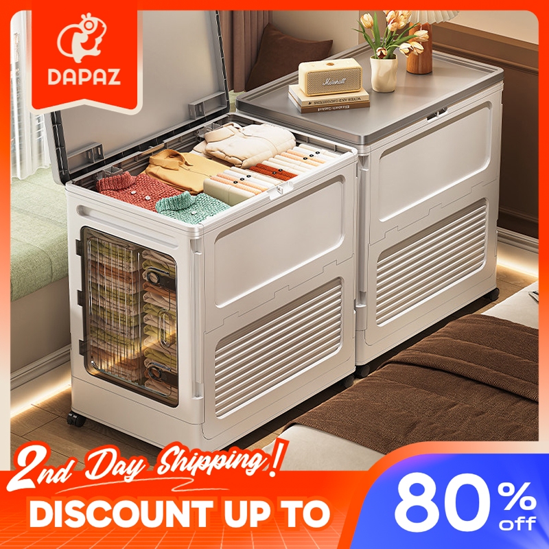 Dapaz Storage Box Foldable Thickened PP Clothes Storage Basket Large ...