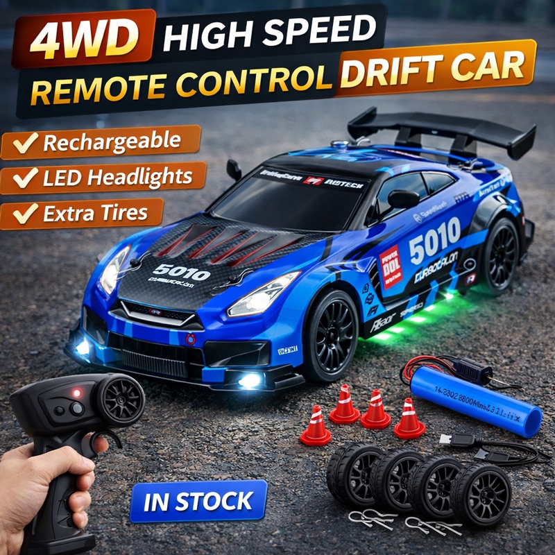 2025 4WD GTR RC Drift High Speed Car 2.4G 1/24 Porsche BMW Model Remote ...