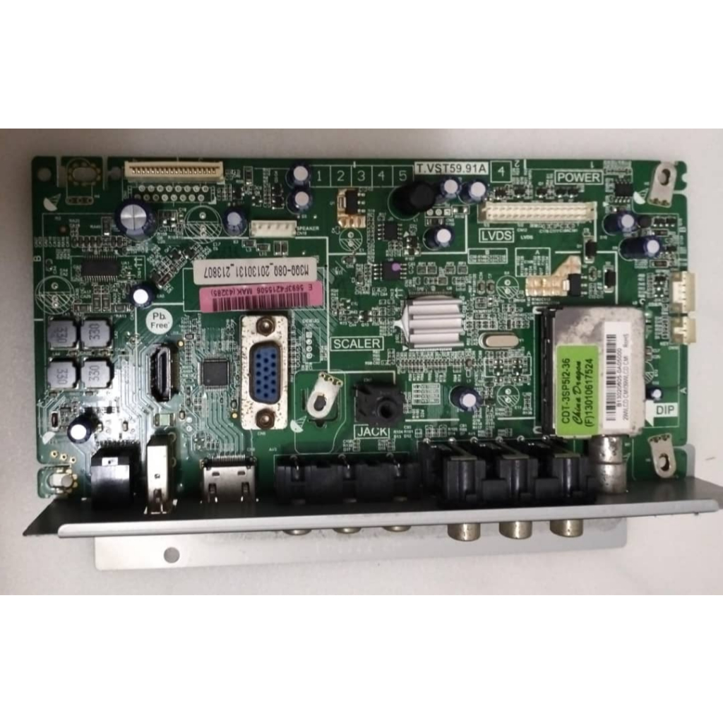 (D052) Sharp LC-50LE440M Mainboard, Powerboard, Tcon, Tcon Ribbon, LVDS ...