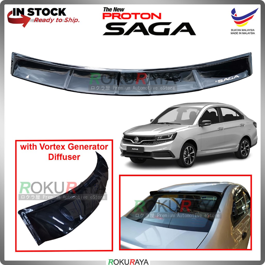 Proton Saga VVT MC1 MC2 MC3 3G Rear Wing Spoiler Visor Windscreen Sun ...