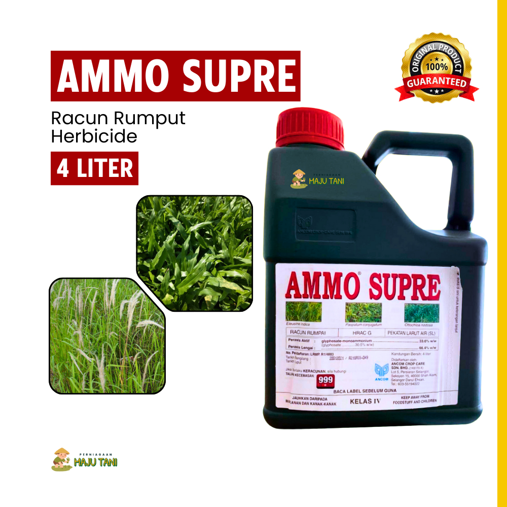 Ammo Supre 4 Liter Racun Rumput Herbicide Racun Rumput Liar Racun ...