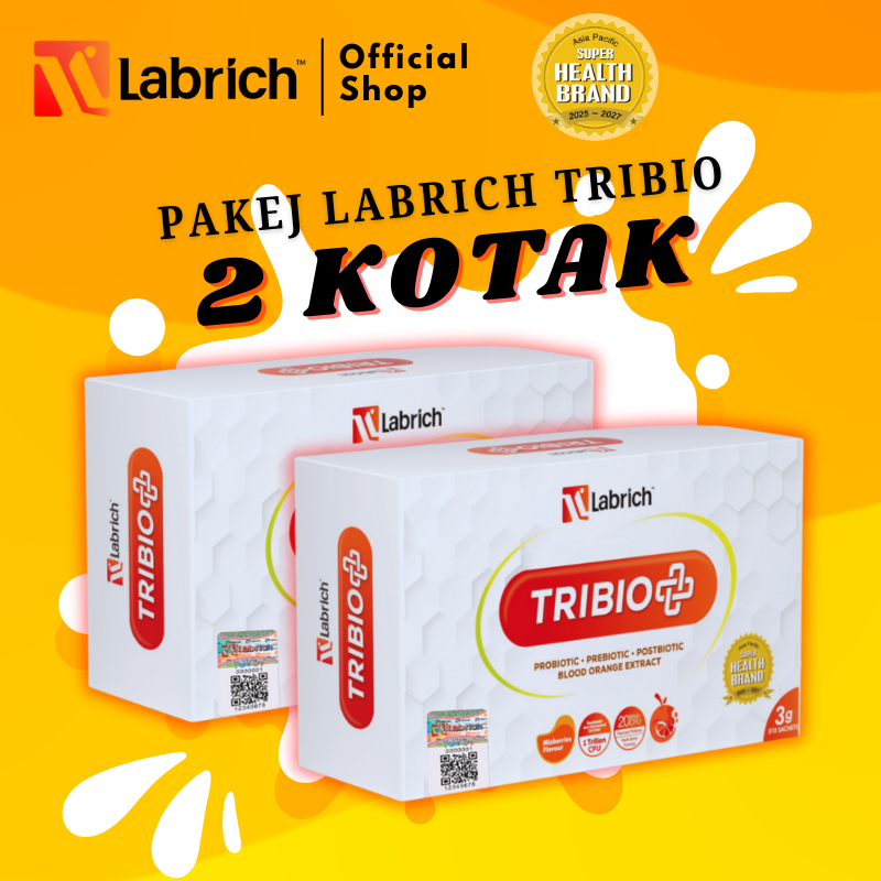 LABRICH PROBIOTIC [ TRIBIO GABUNGAN PRO + PRE + POST WITH BLOOD ORANGE ...