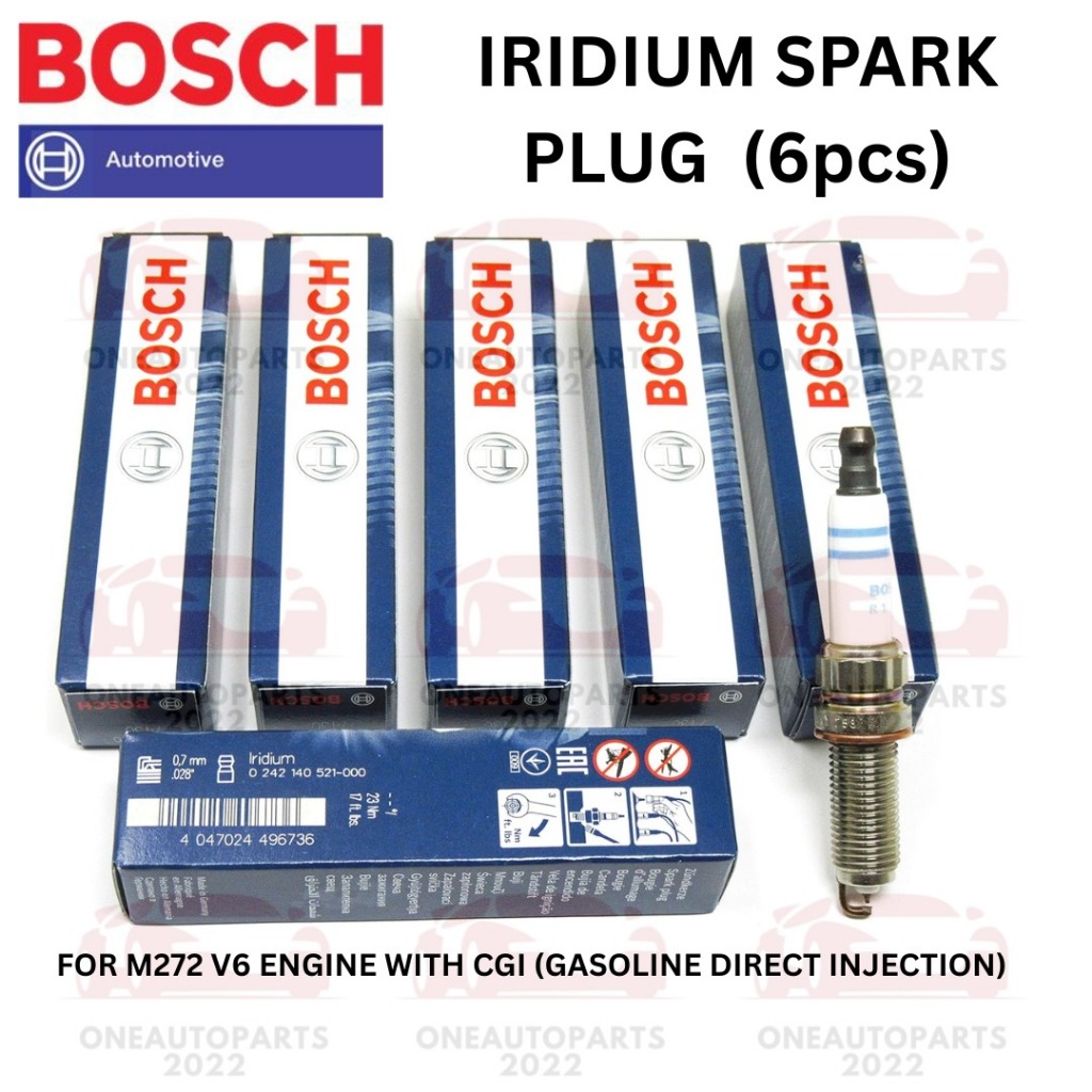 GENUINE BOSCH IRIDIUM SPARK PLUG MERCEDES BENZ M272 V6 CGI ENGINE CLS ...