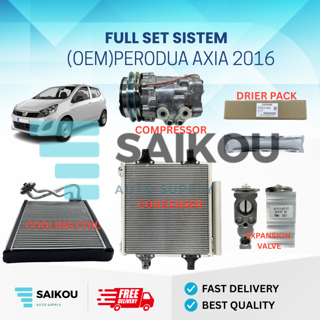 🔥COMBO SET LOCAL NEW🔥AIRCOND KERETA UNTUK PERODUA AXIA 2014-2021 ...