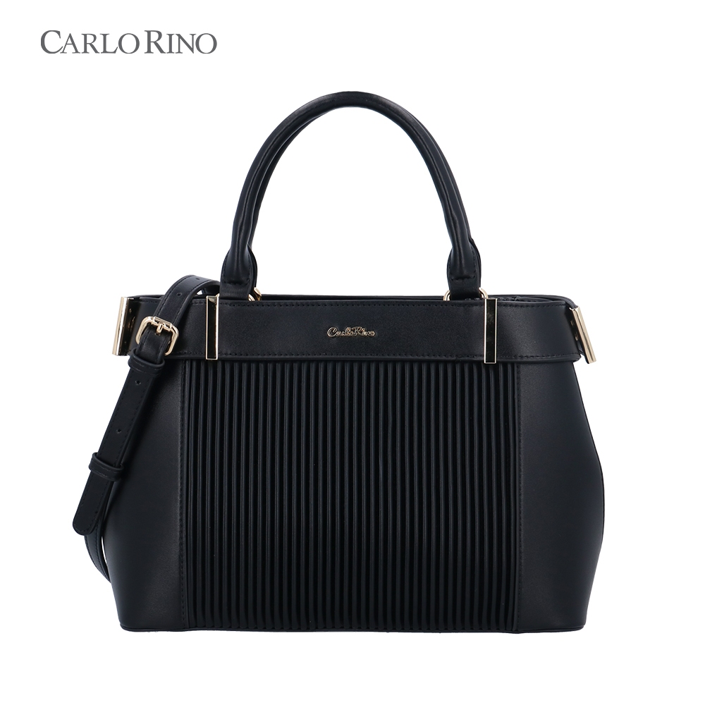Carlo Rino CR Livia Top Handle Bag - Black | Shopee Malaysia
