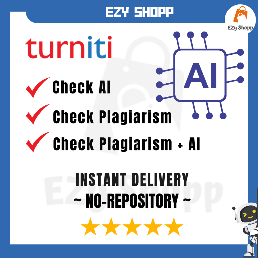 Turnitin AI and Plagiarism Checker N𝗼 R𝗲𝗽𝗼𝘀𝗶𝘁𝗼𝗿𝘆 | Shopee Malaysia