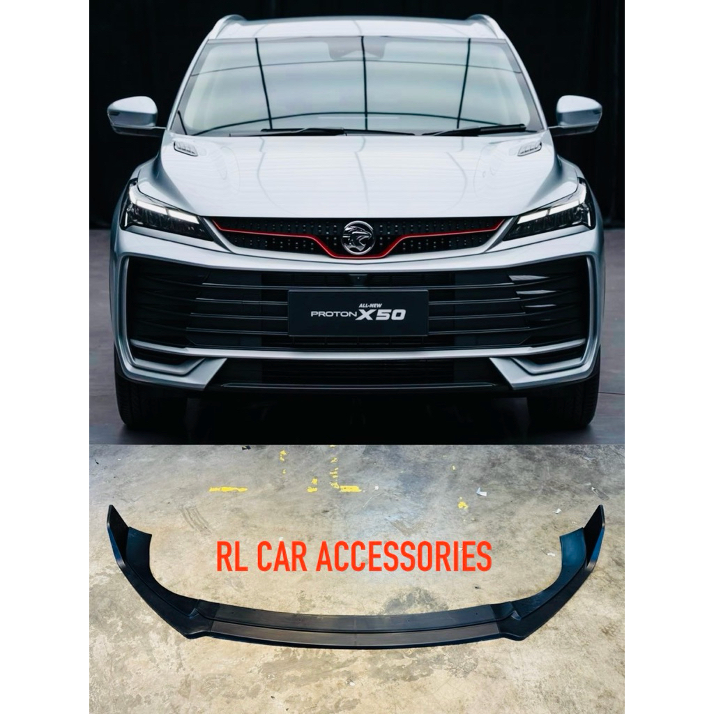 Proton X50 facelift 2025 2026 2027 front bumper addon under lip skirt ...