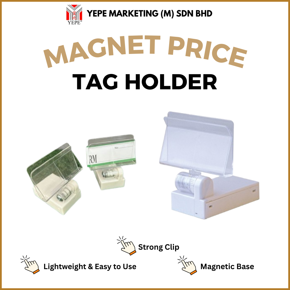 MAGNET PRICE TAG/ MAGNET CLIP/ SMALL CLIP PRICE NAME LABEL TAG HOLDER W ...