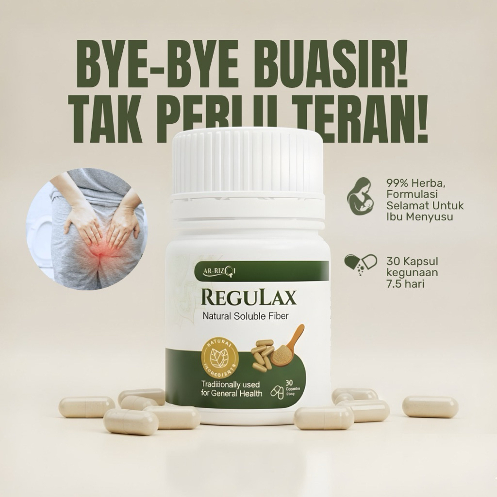 (Ubat Herba Buasir) Regulax & Minyak Ar Rizqi Melegakan Buasir ...