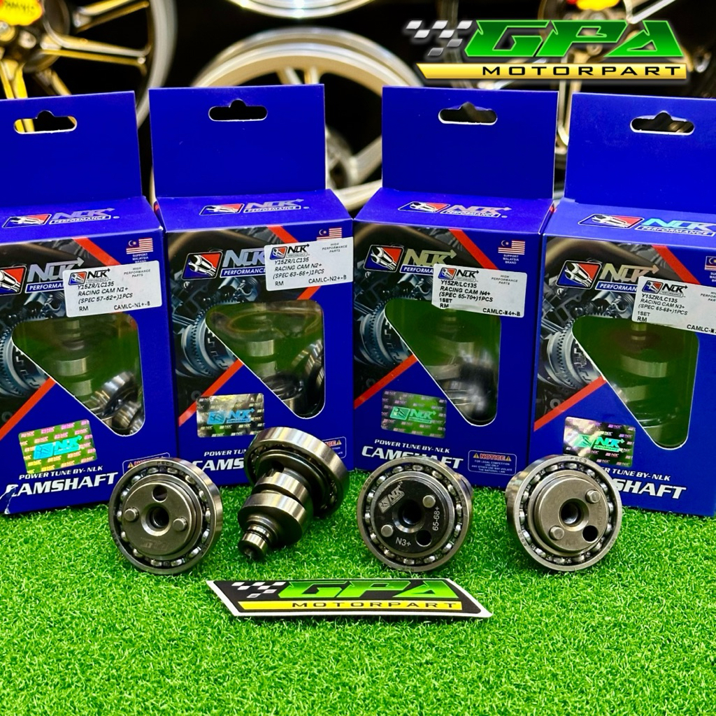 NLK PERFORMANCE RACING CAMSHAFT Y15 LC135 LCV8 FZ150 N1+ N2+ N3+ N4 ...