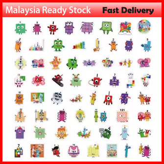 60pcs numberblock sticker