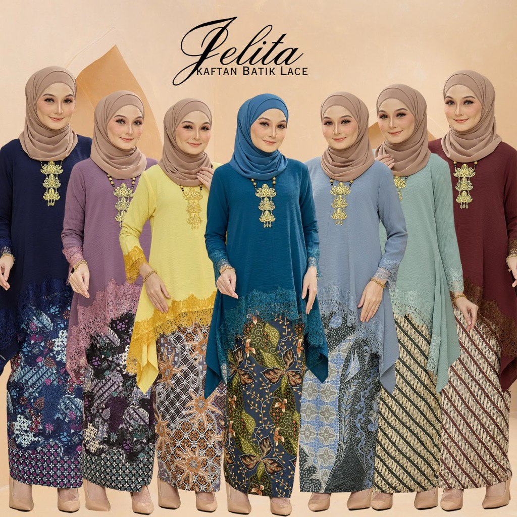 KAFTAN BATIK JELITA 5.0 BAJU RAYA 2026 | Shopee Malaysia
