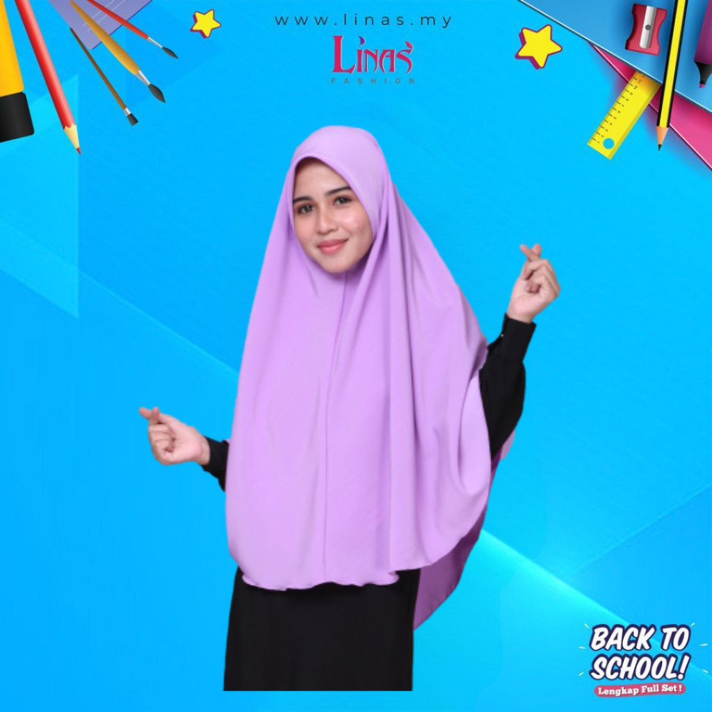 LINAS FASHION | TUDUNG LABUH SEKOLAH RAUDHAH TAHFIZ VARIASI WARNA ...