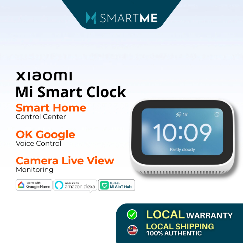 Xiaomi Mi Smart Clock - Touch Screen Voice Command Smart App Control ...