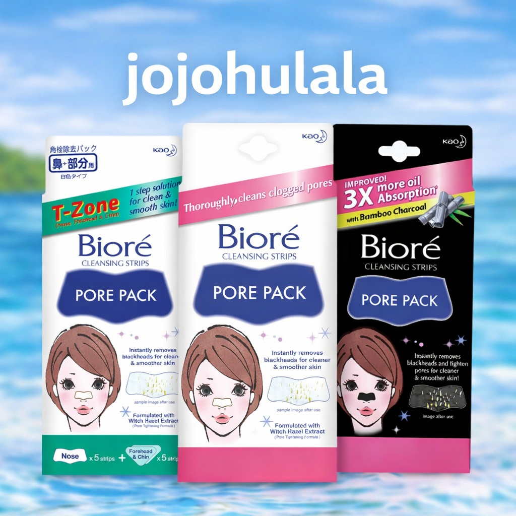 Biore Pore Pack Strips – Deep Cleansing Nose Strips for Removing ...