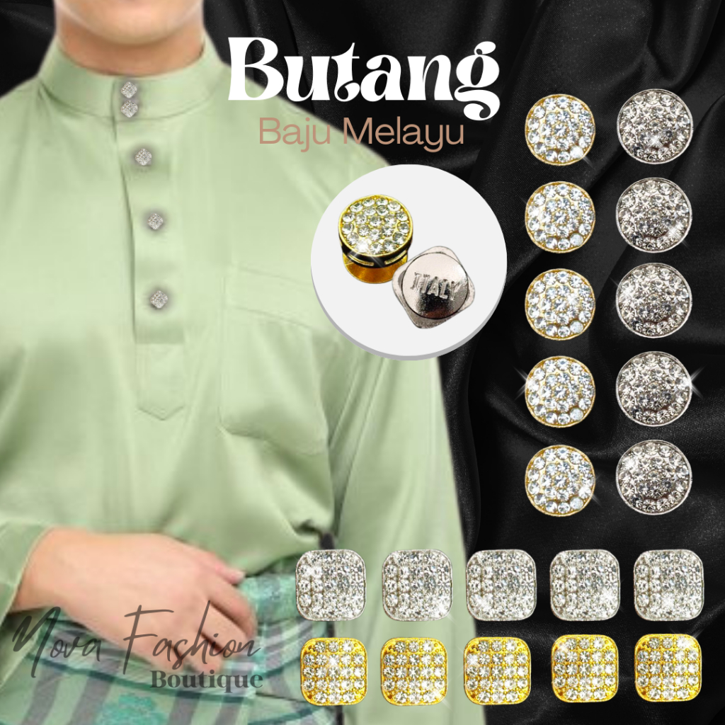 Butang Brooch Kerongsang Pin Baju Melayu Raya Nikah Batu Eksklusif ...