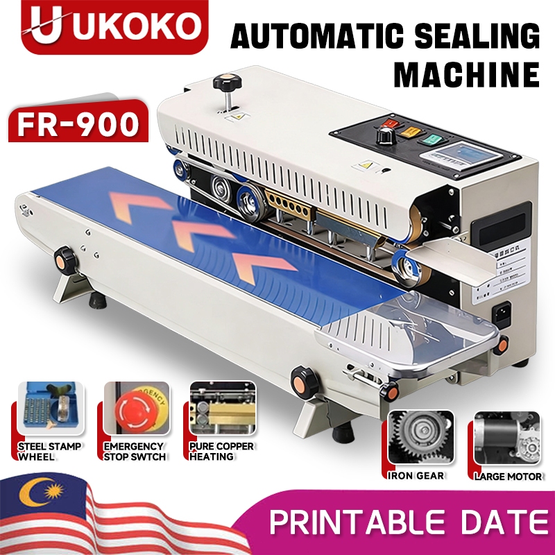 FR-900 Continuous Automatic Sealing Machine Food Packaging Bag Sealing ...