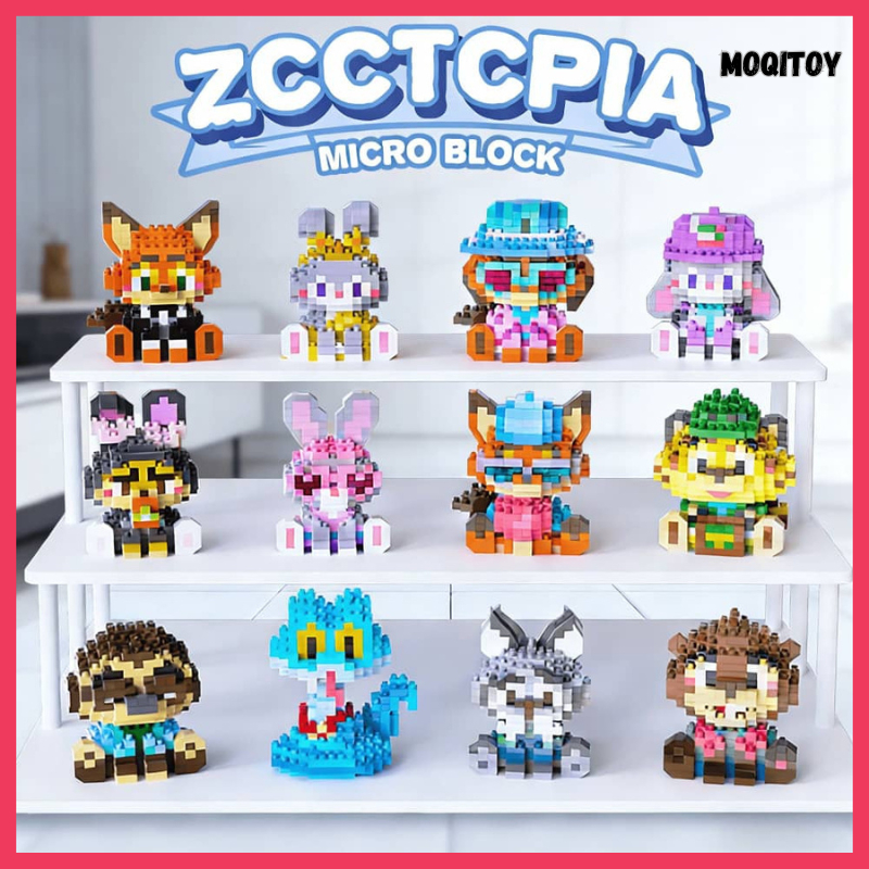 BZJ Zootopia 2 nano brick 12 design Nick Wilde & Judy Hopps and Gary ...