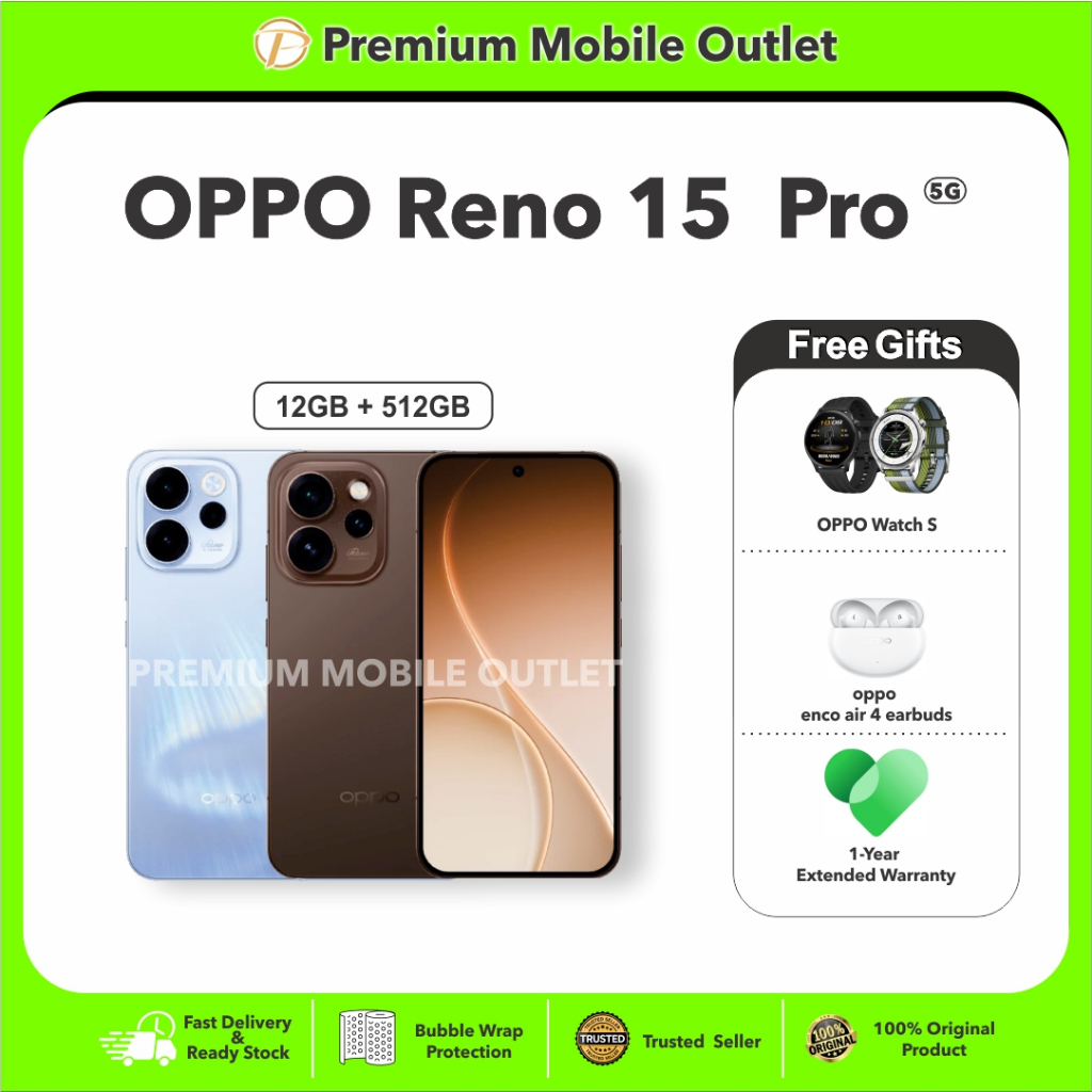 OPPO Reno 15 Pro | 12GB +512GB | Dimensity 8450 l 200MP Ultra Clear ...