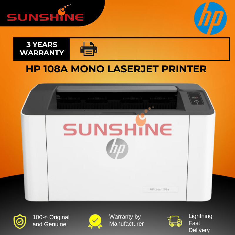 [READY STOCK] HP Laserjet 108A Printer with USB Connection and ...