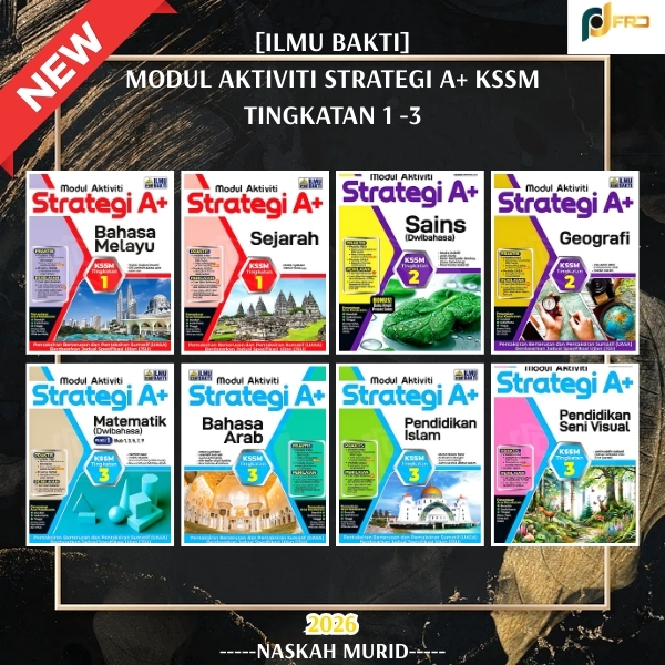 (DL) BUKU LATIHAN SMK: MODUL AKTIVITI STRATEGI A+ KSSM TINGKATAN 1,2,3 ...