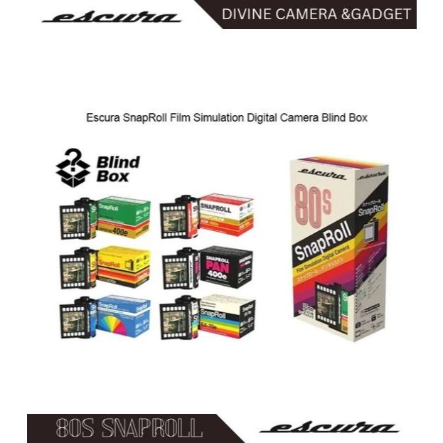 Escura SnapRoll Film Simulation Digital Camera (Blind Box) | Shopee ...