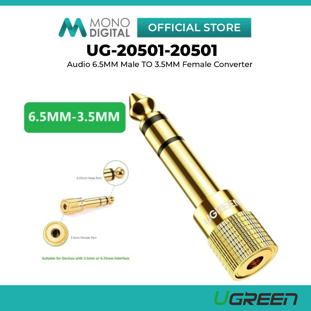 UGREEN 20501 / 20502 Audio 2.5MM Male To 3.5MM Female Audio Jack ...